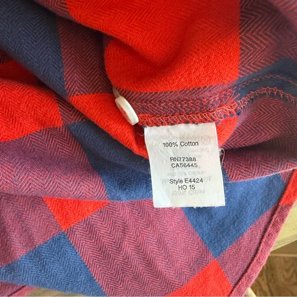 J. Crew Flannel 1/2 Zip Pullover Shirt XS - Picture 5 of 6